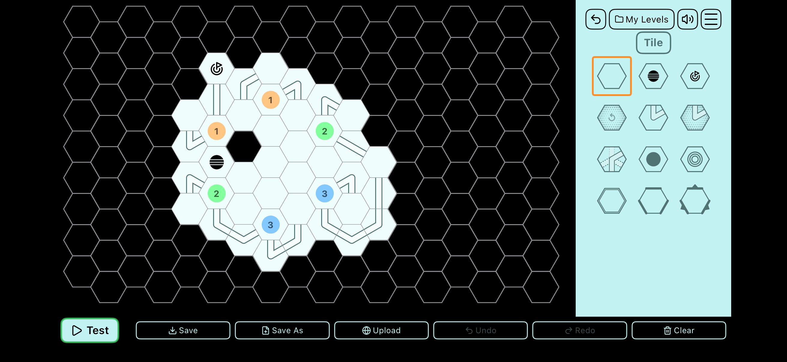 Momental iPad level editor screenshot